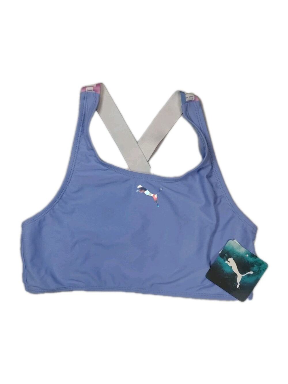 Puma Cross Back Swim Top Girls Size XL Purple New With Tags Fast Shipping